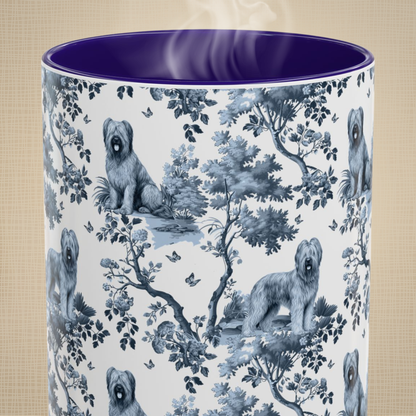 Briard Mug - Toile Pattern