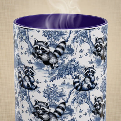 Raccoon Toile Mug