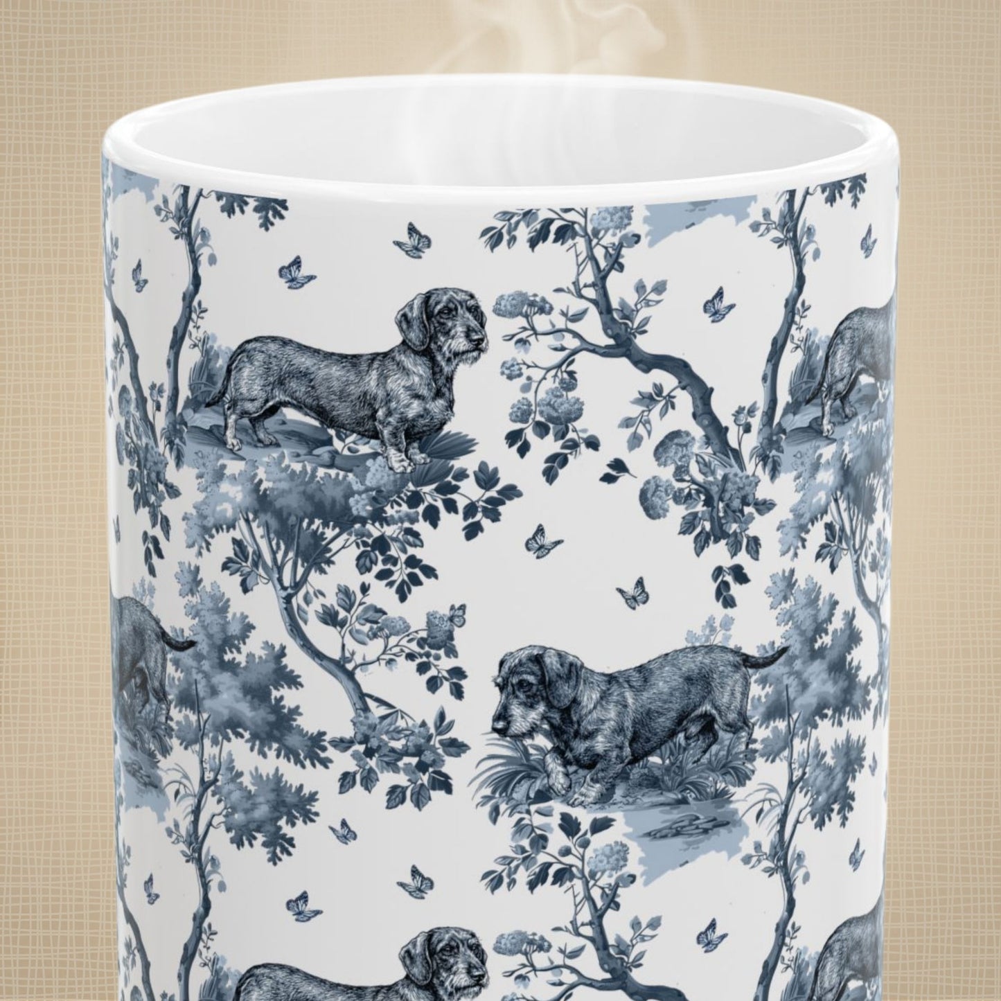 Wirehaired Dachshund Mug - Toile