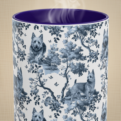 Australian Terrier Mug - Toile Pattern