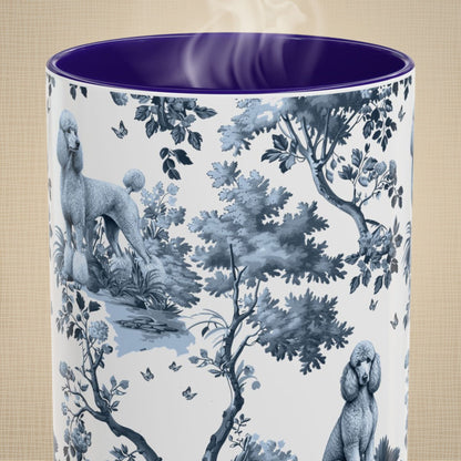 Standard Poodle Mug - Toile Pattern