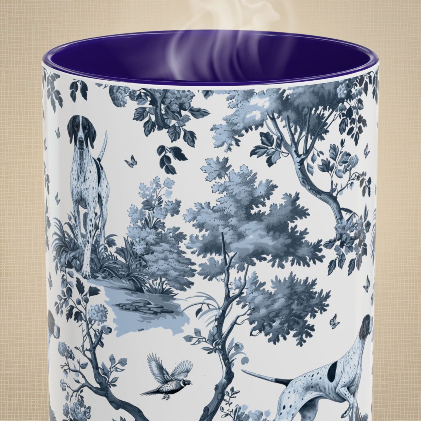 English Pointer Mug - Toile Pattern
