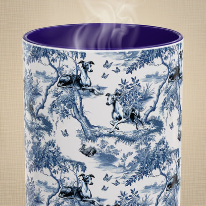 Whippet Toile Mug
