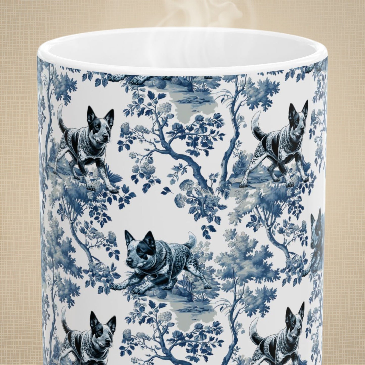 Australian Cattle Dog Toile Mug