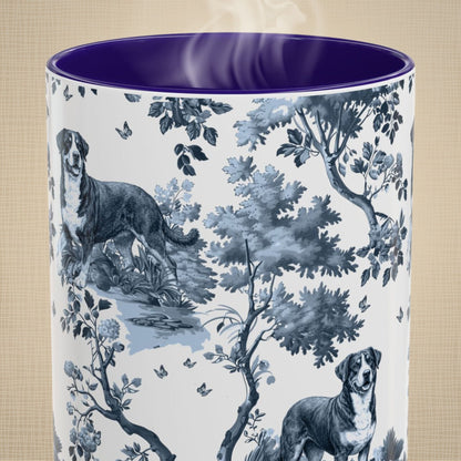 Greater Swiss Mountain Dog Mug - Toile Pattern