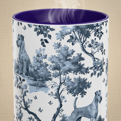 Irish Terrier Mug - Toile Pattern