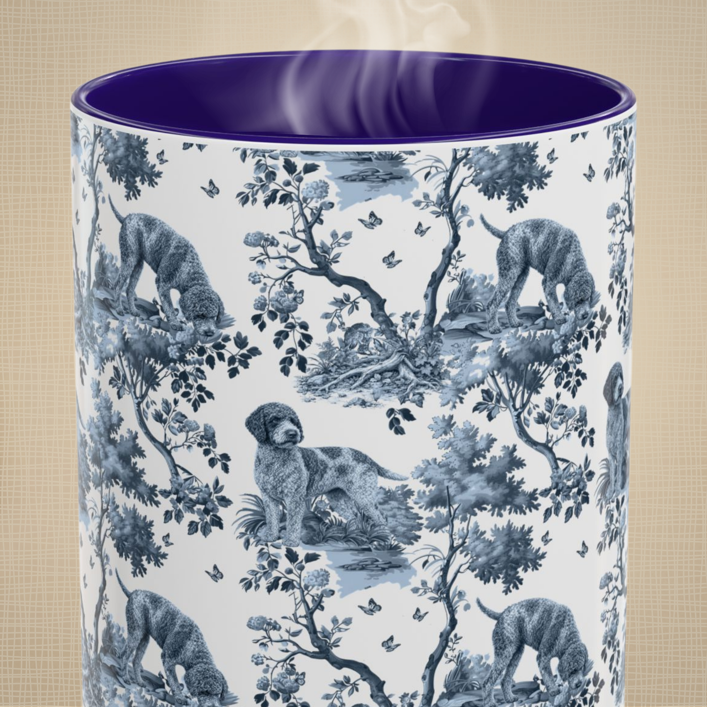 Lagotto Romagnolo Mug - Toile Pattern