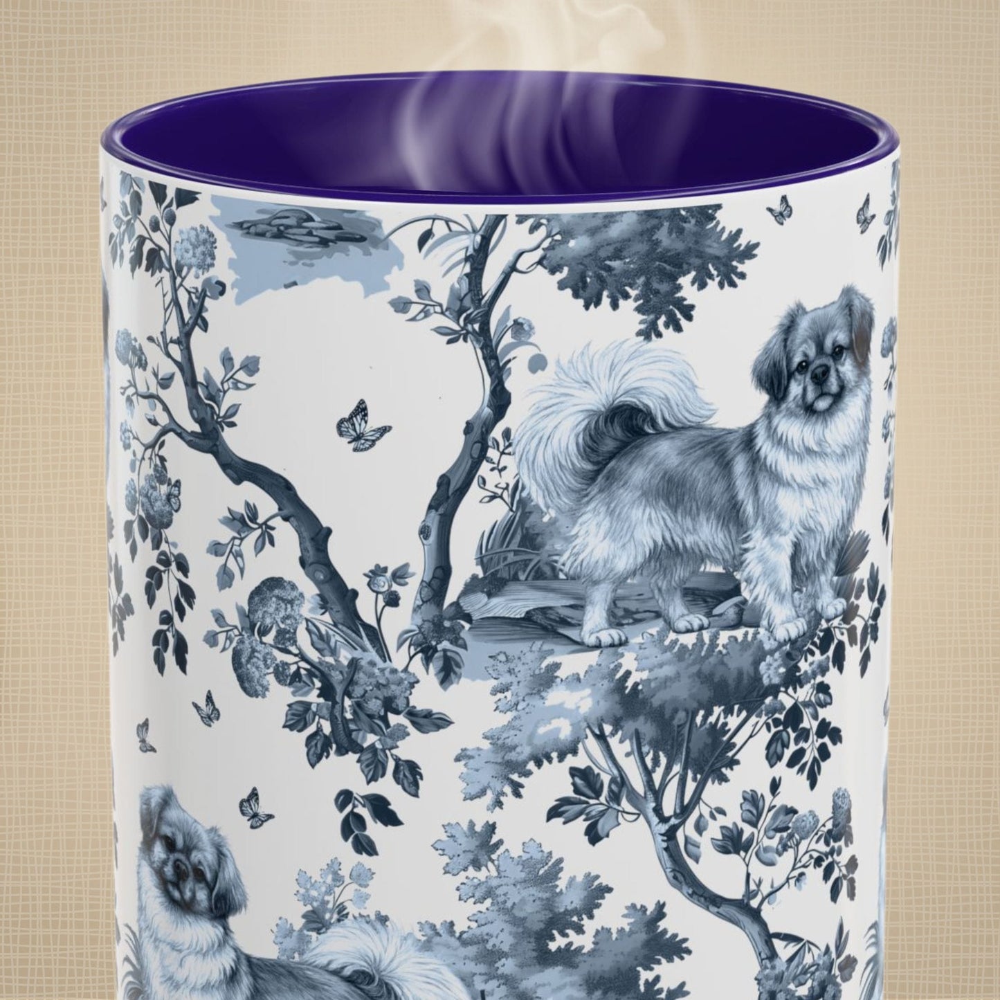 Tibetan Spaniel Toile Mug