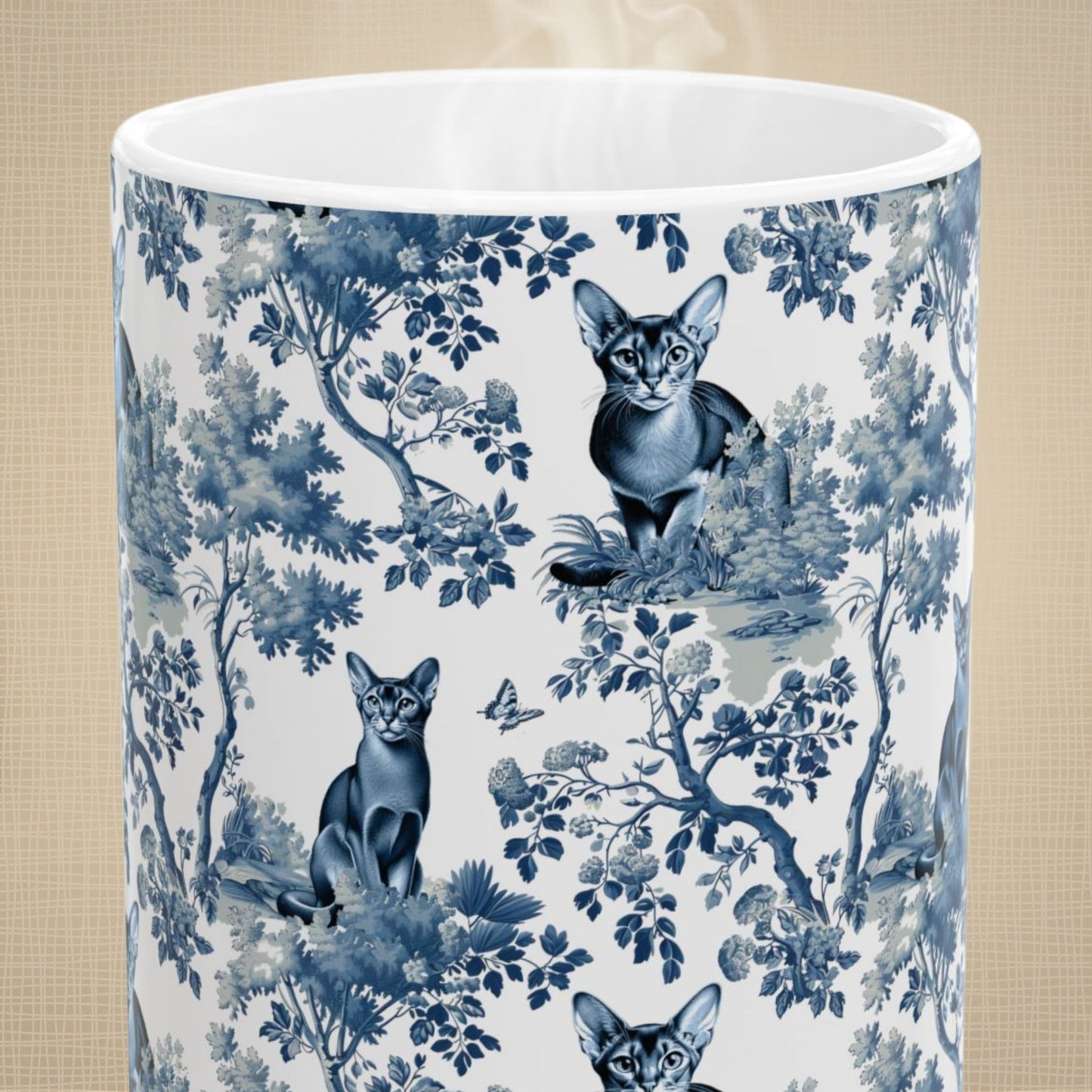 Abyssinian Cat Mug Toile