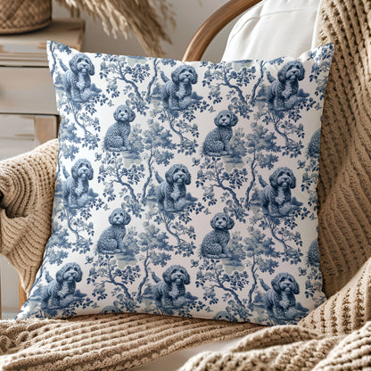 Cockapoo Pillow Cover - Toile