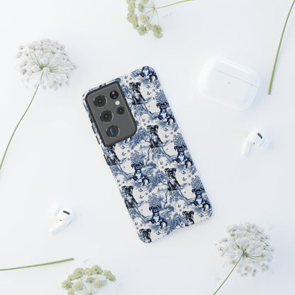 Boxer Dog Phone Case - Toile Pattern