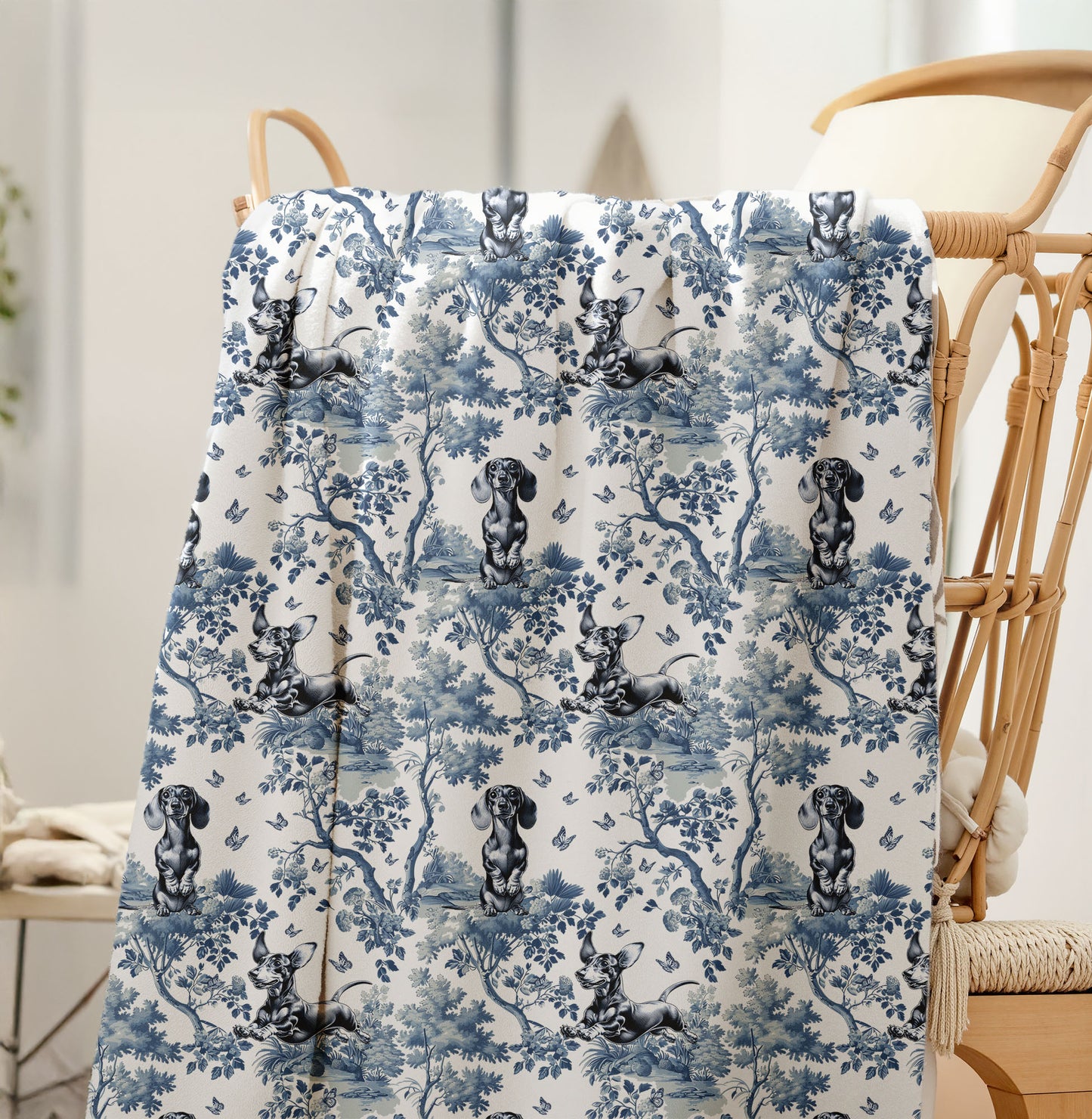 Dachshund Blanket - Toile