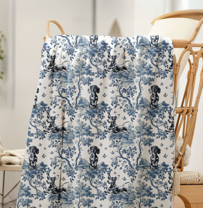 Dachshund Blanket - Toile