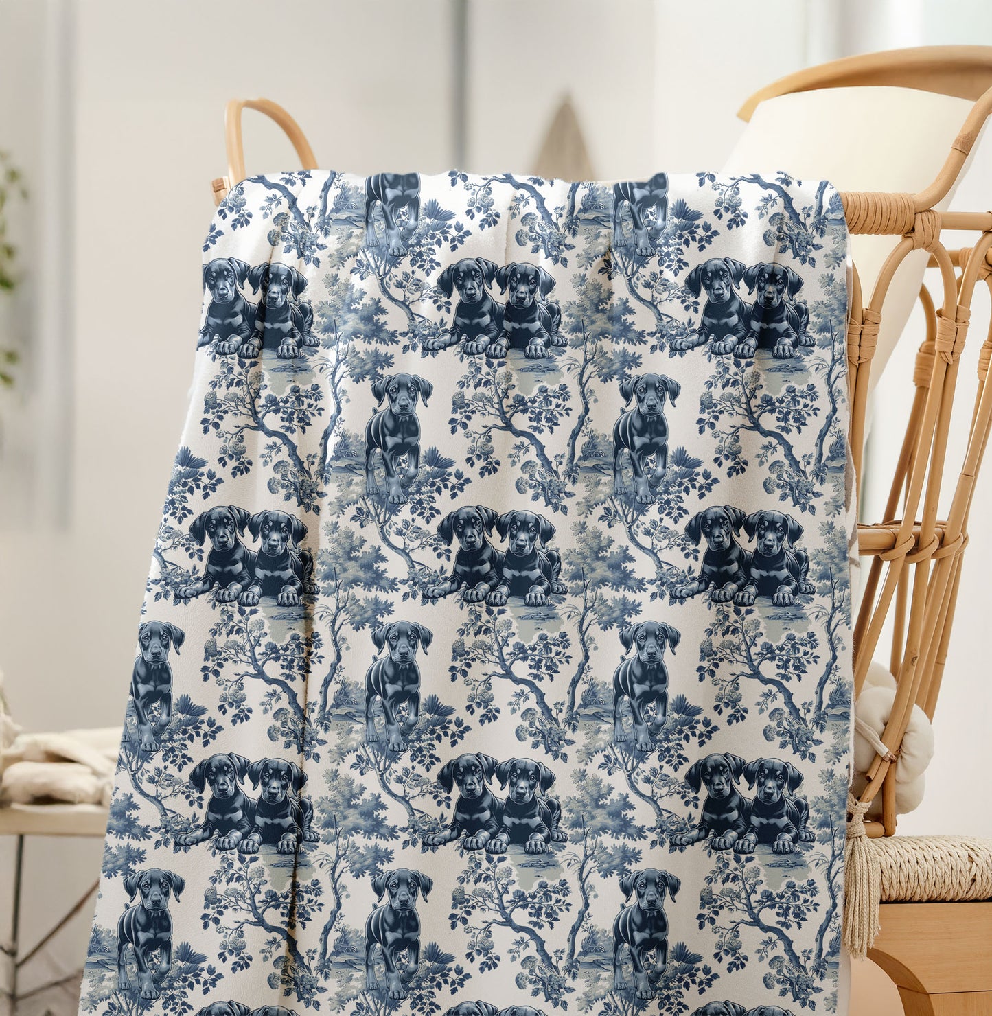 Doberman Blanket - Toile