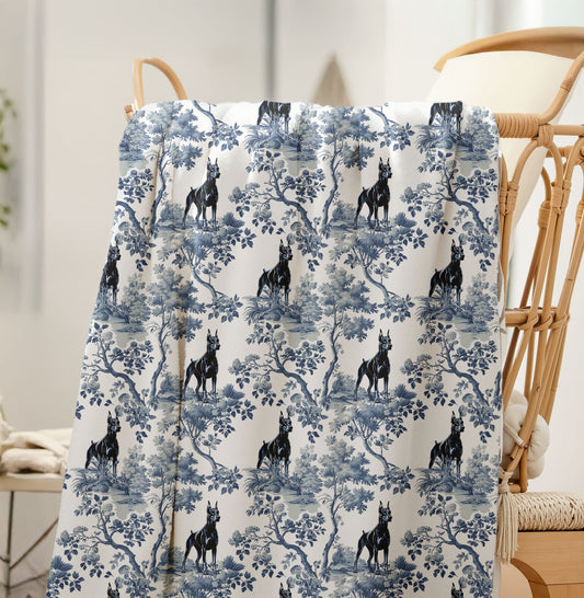Doberman Blanket - Toile