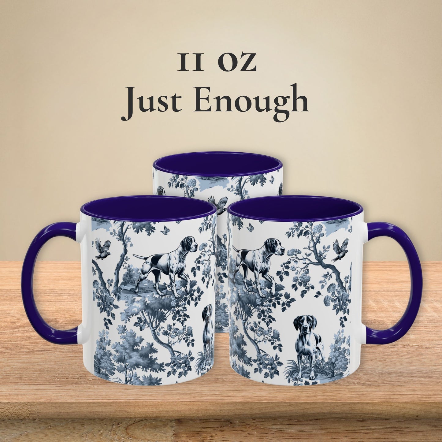 English Pointer Mug - Toile Pattern