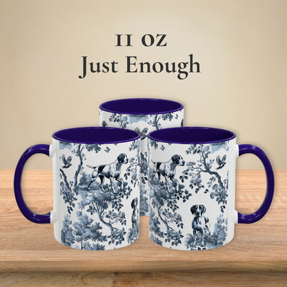 English Pointer Mug - Toile Pattern