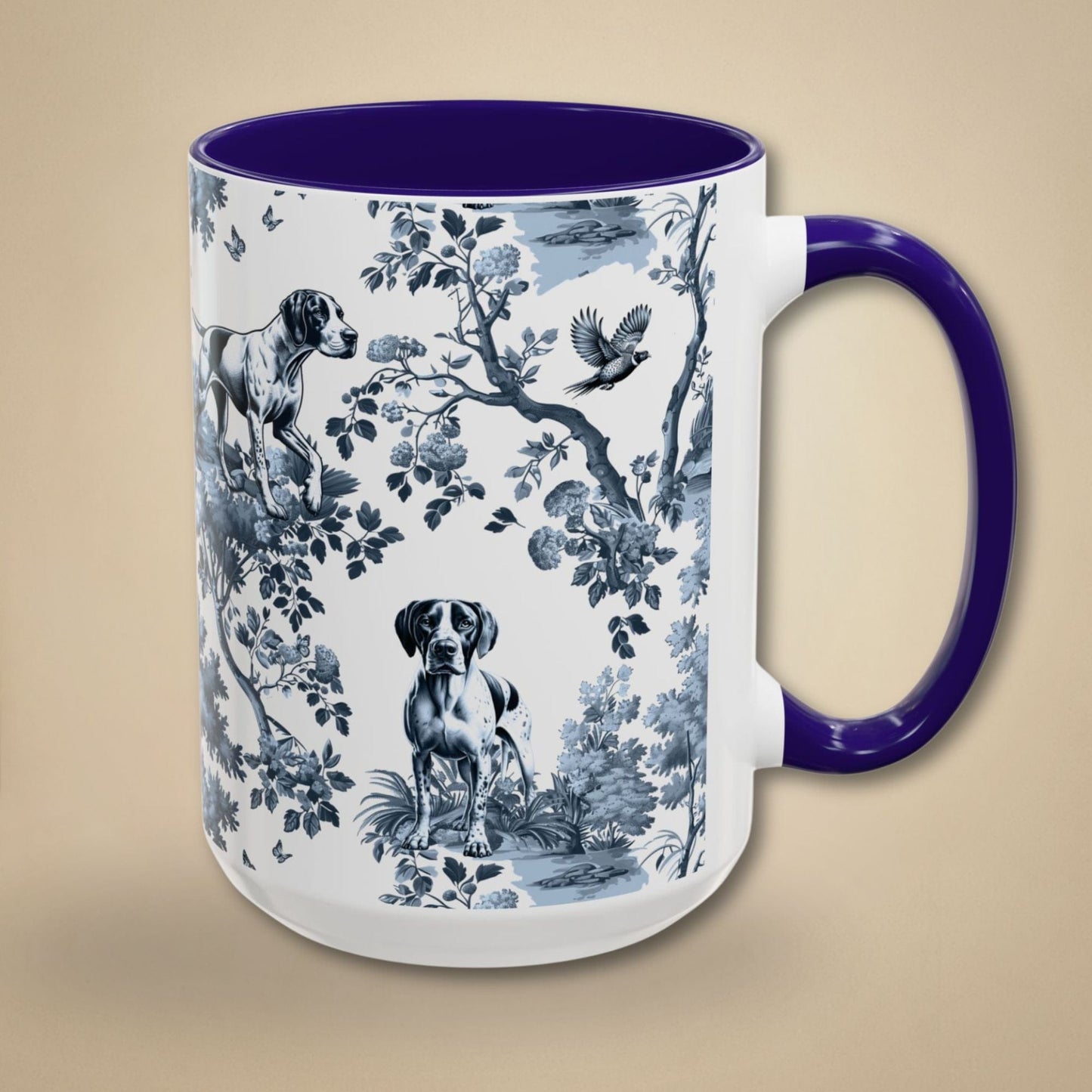 English Pointer Mug - Toile Pattern