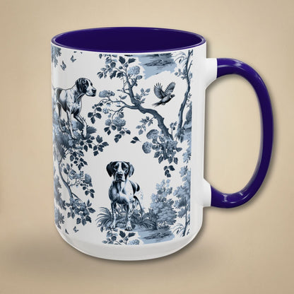 English Pointer Mug - Toile Pattern