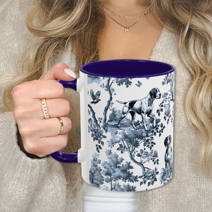 English Pointer Mug - Toile Pattern