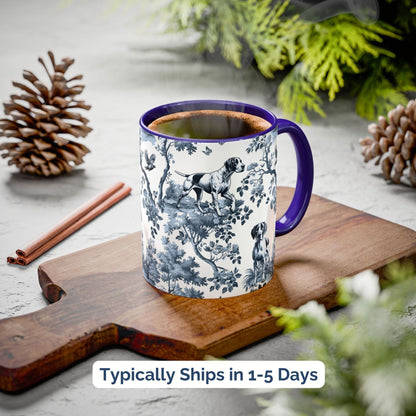 English Pointer Mug - Toile Pattern