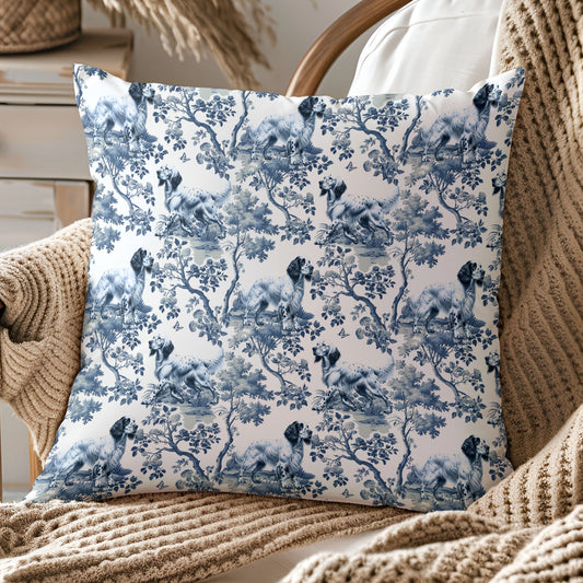 English Setter Pillow Cover - Toile