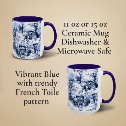 Golden Retriever Toile Mug - Western Cowboy