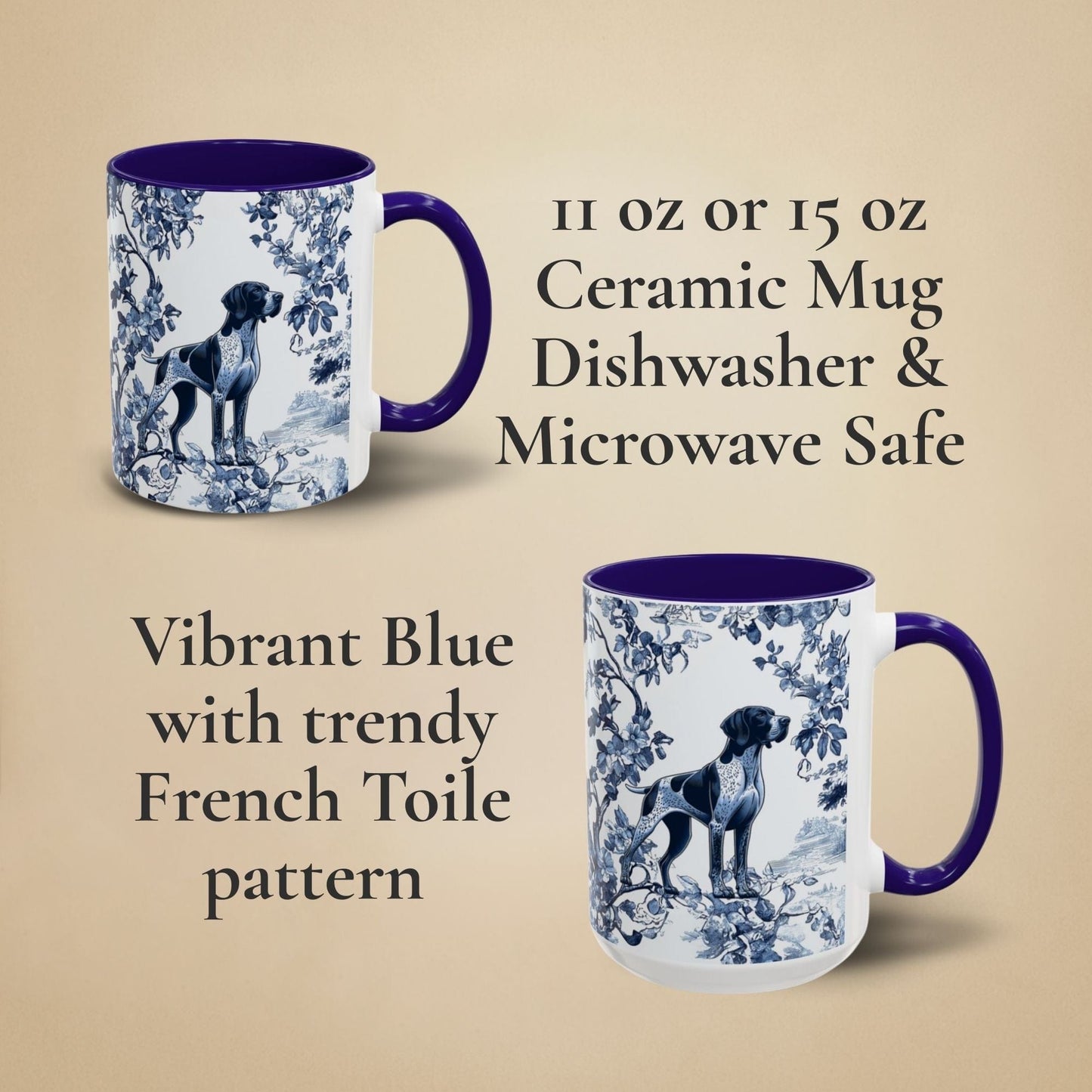 German Shorthaired Pointer Toile Mug