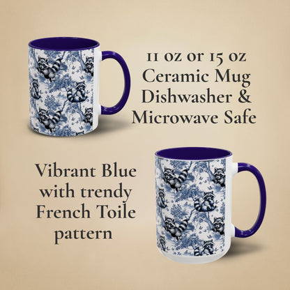 Raccoon Toile Mug