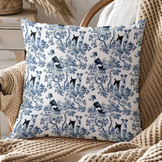 Fox Terrier Pillow Cover - Toile