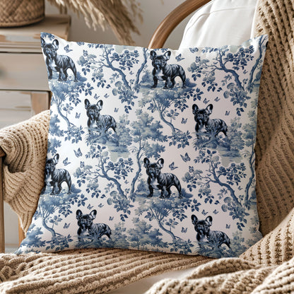 French Bulldog Pillow Cover - Toile