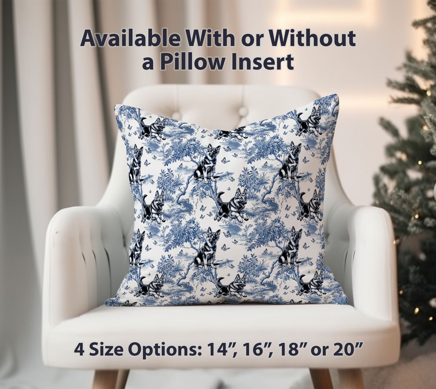 German Shepherd Pillow Cover - Toile