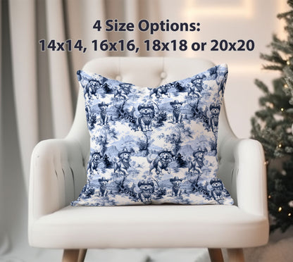 Golden Retriever Pillow Cover - Western Toile