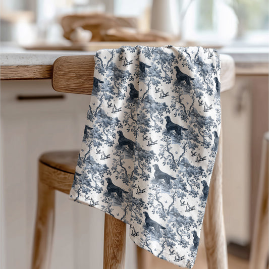 Gordon Setter · Garden Toile Tea Towel