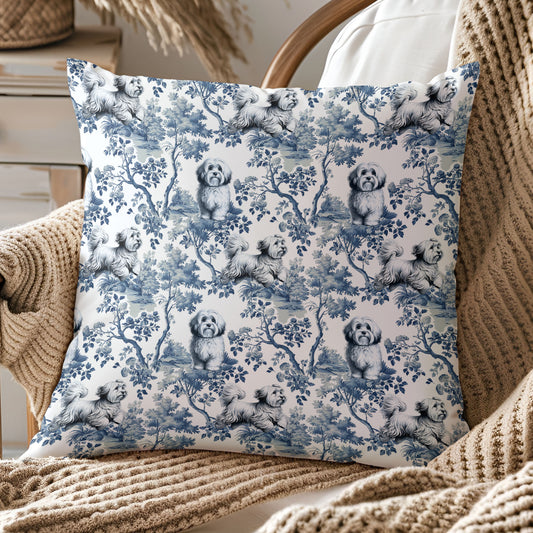 Havanese Pillow Cover - Toile
