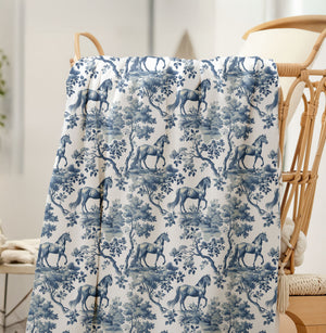 Blanket — Blue Toile