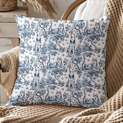 Husky Dog Pillow Cover - Toile