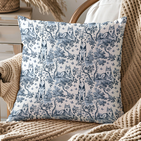 Husky Dog Pillow Cover - Toile
