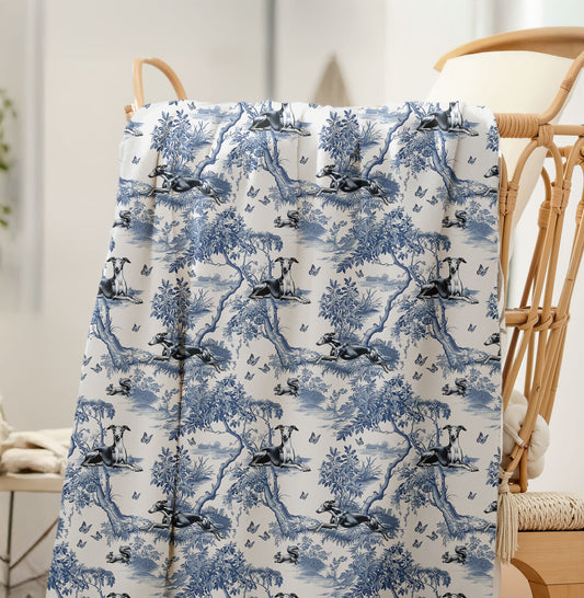 Italian Greyhound Blanket - Toile