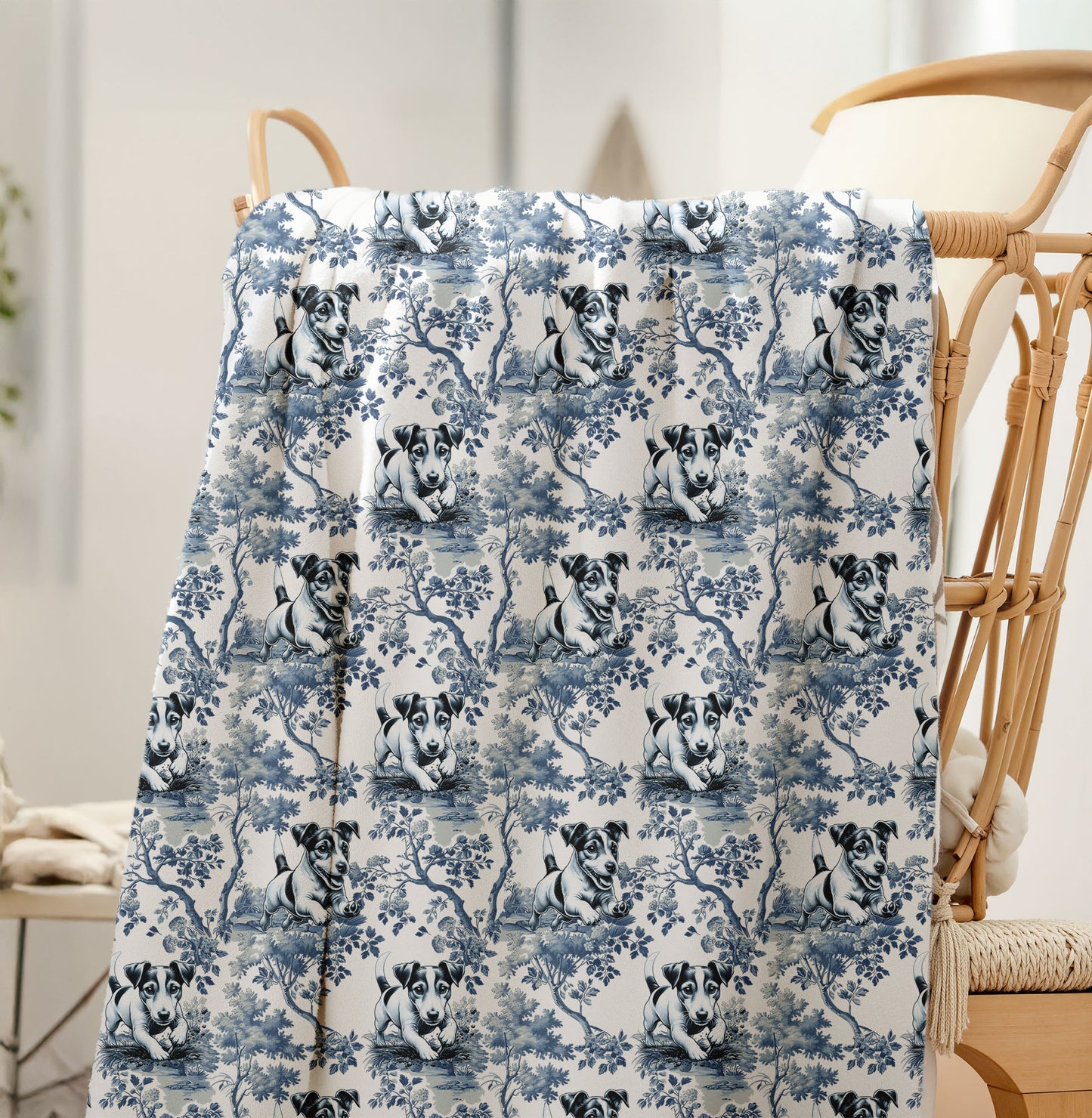 Jack Russell Terrier Blanket - Toile