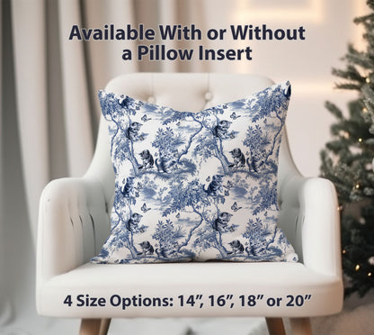 Cat Pillow Cover - Toile