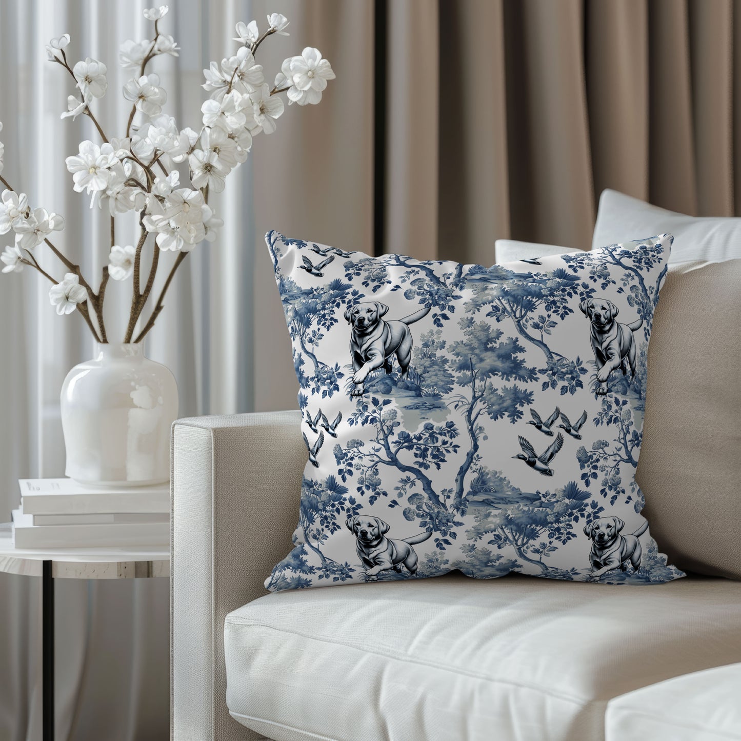 Labrador Retriever Pillow Cover - Toile