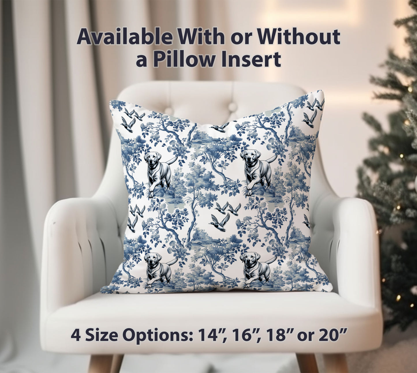Labrador Retriever Pillow Cover - Toile