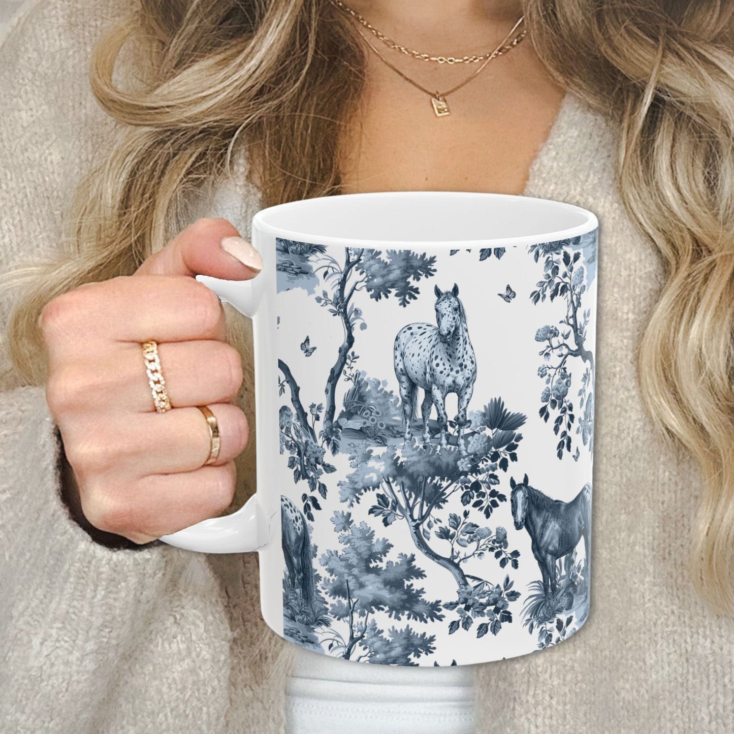 Appaloosa Horse Mug - Toile Pattern