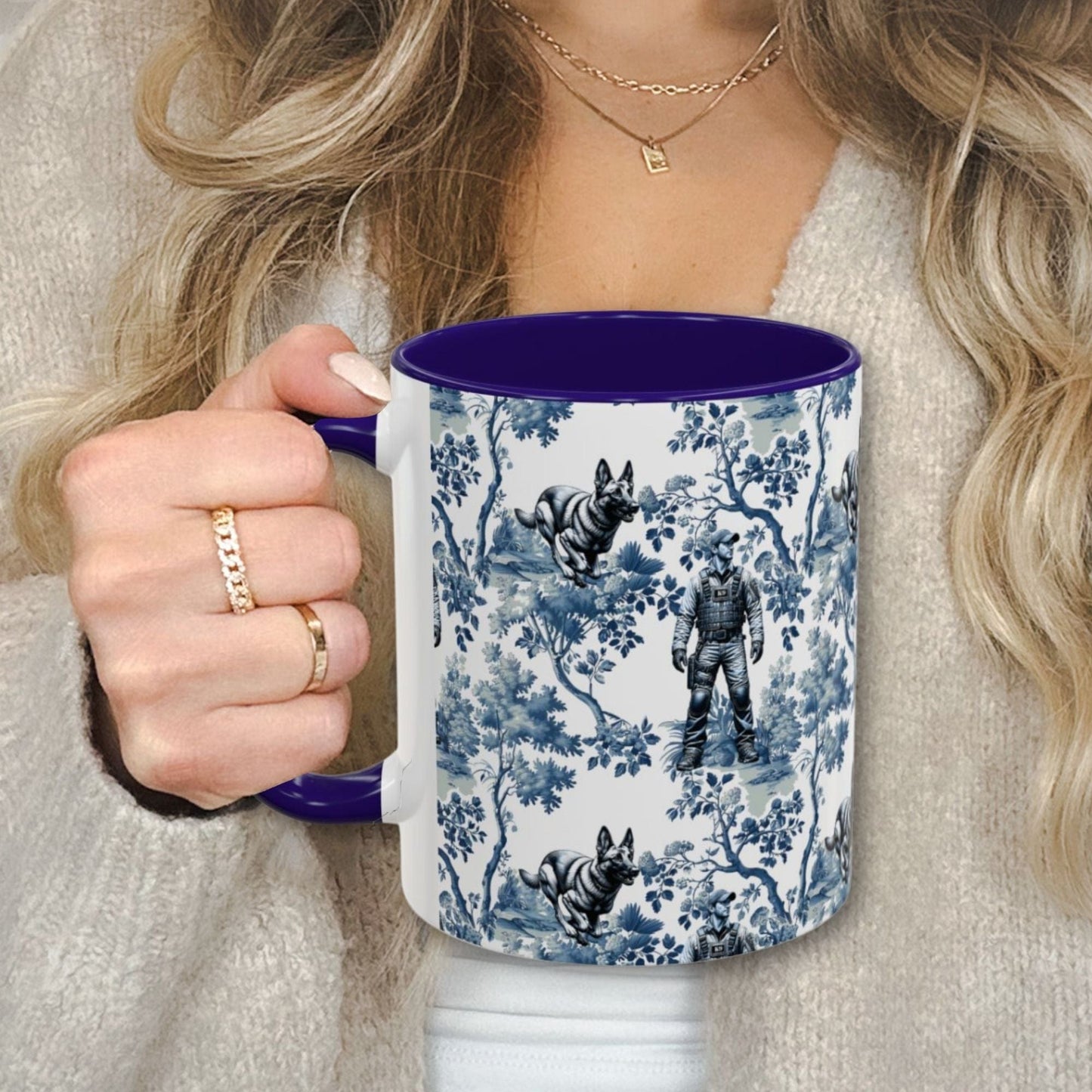 K9 Handler Malinois Toile Mug