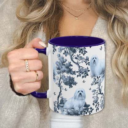 Coton de Tulear Mug - Toile Pattern