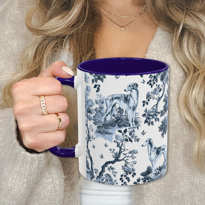 Silken Windhound Mug - Toile Pattern