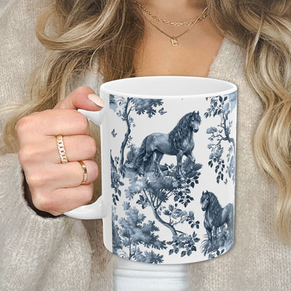 Friesian Horse Mug - Toile
