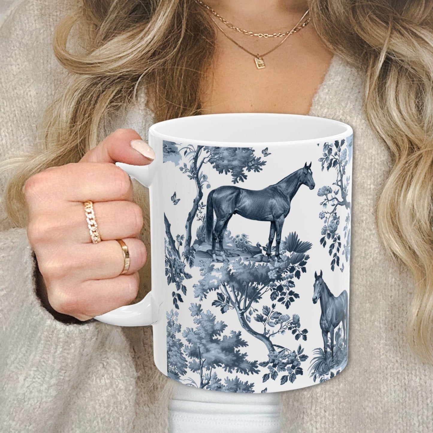 Thoroughbred Horse Mug - Toile