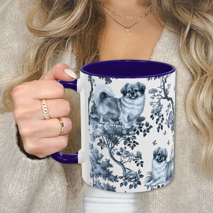 Tibetan Spaniel Toile Mug